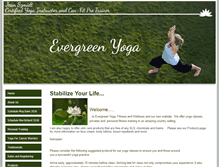 Tablet Screenshot of evergreenyoga.ca